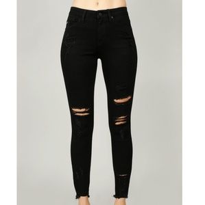 KanCan Black Distressed Jeans